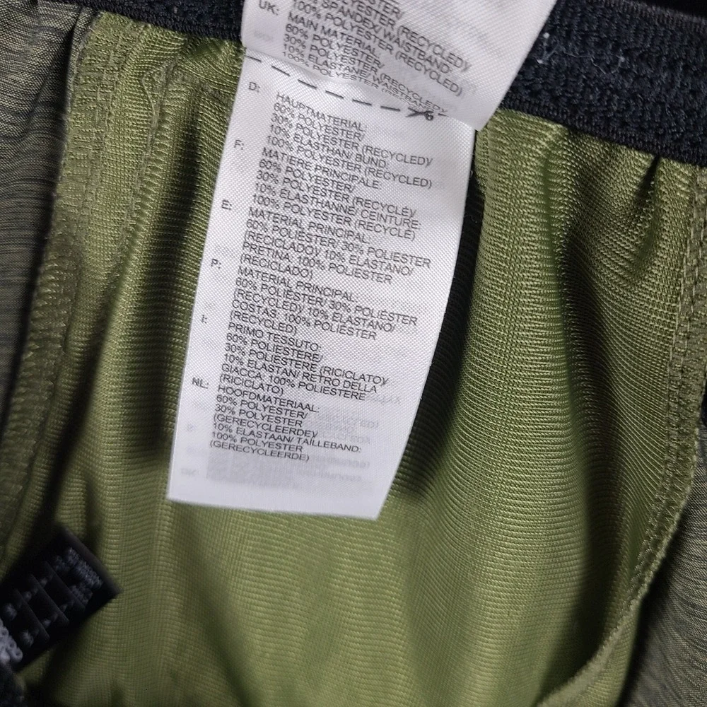 Adidas Shorts Mens Large Olive Green Track Gym Basketball Baggy‎ Loose